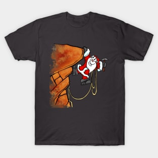 Rock climbing santa T-Shirt